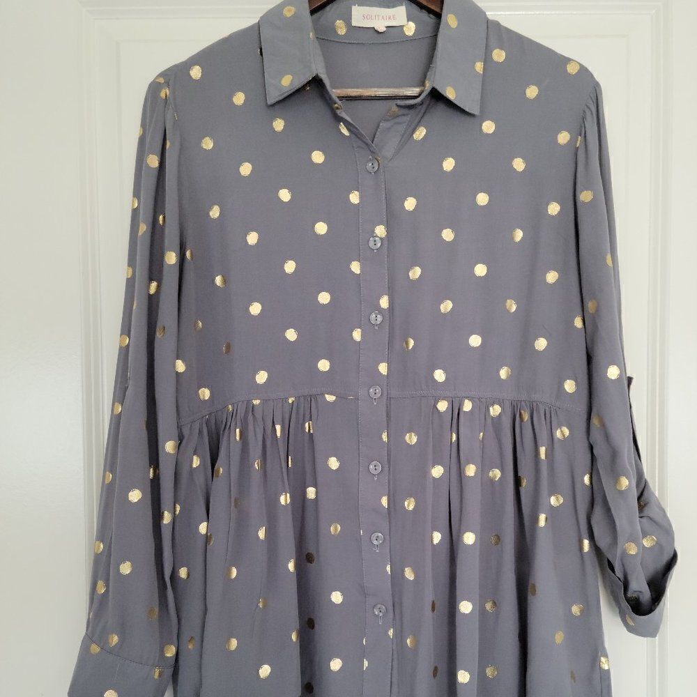 Solitaire Anthropologie top size L - Picture 1 of 7